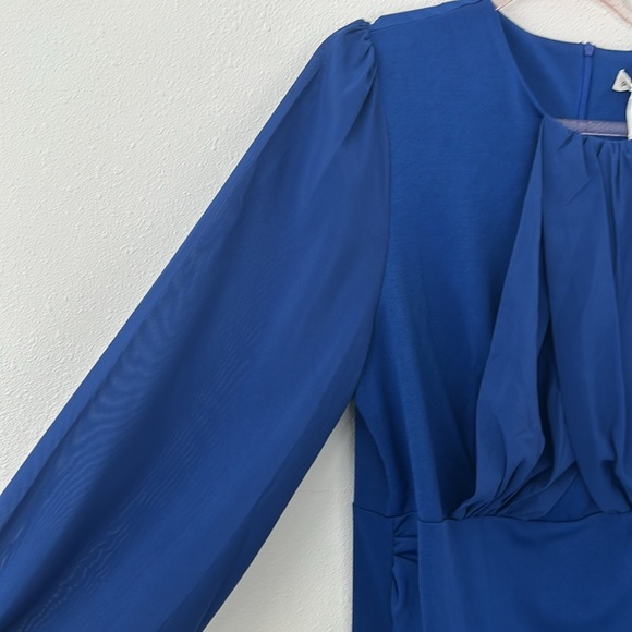 GRACE KARIN Women's Ruched Bodycon Dress Sleeveless Front Drape - Picture 6 of 9